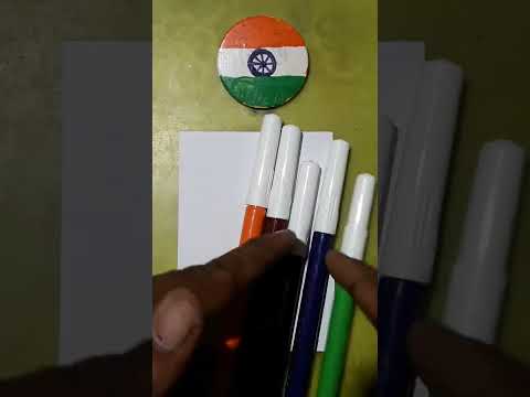 Indian National Flag🇮🇳 Drawing Jana Gana Mana National Anthem❤ #shorts #independenceday #art #viral