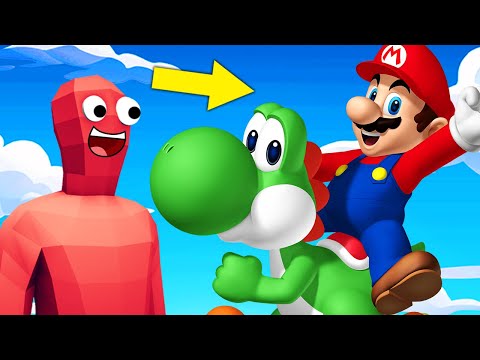 I UPGRADE This Wobbler Into MARIO AND YOSHI! - TABS Unit Creator
