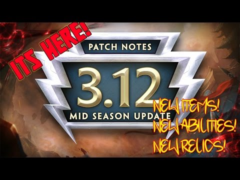 Smite - Patch 3.12, Pre PTS Patch Notes First Look! Abilities, Items & More! Part 1