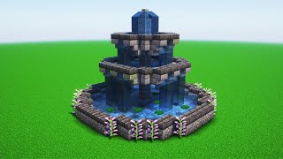 How to Build a Fountain in Minecraft - Minecraft  Fountain Tutorial