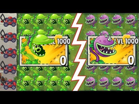 Plants vs Zombies 2 : LEVEL 1000 Chomper vs Snap Pea - PvZ 2 Gameplay
