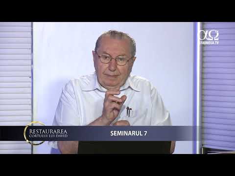 Restaurarea cortului lui David 7/15 | Seminar de Iosif Țon