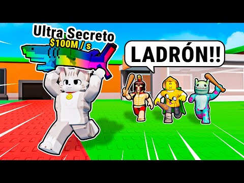 Robé BRAINROTS SECRETOS a YOUTUBERS en Steal a Brainrot 🤑😂 (Roba un Brainrot)