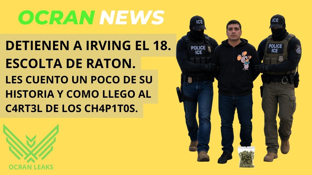 Detienen  "Irving 18" Escolta de Raton. 🐭🍕