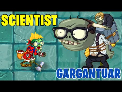 Storm Breaker Wielding Super Gadget Throwing Coconut  Scientist Zombie VS Every Gargantuar PvZ2 MOD