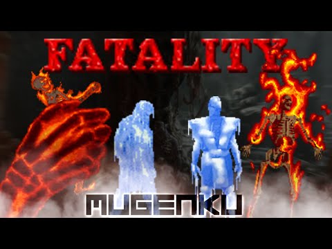 Ryu Burn, Ken Burn vs Sub Zero, Scorpion. 2v2 Mortal Kombat vs Street Fighter MUGEN