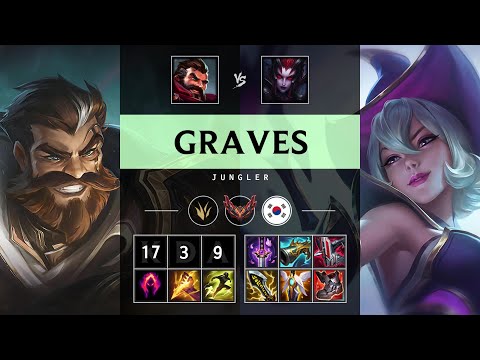 Graves Jungle vs Elise - KR Grandmaster Patch 25.06