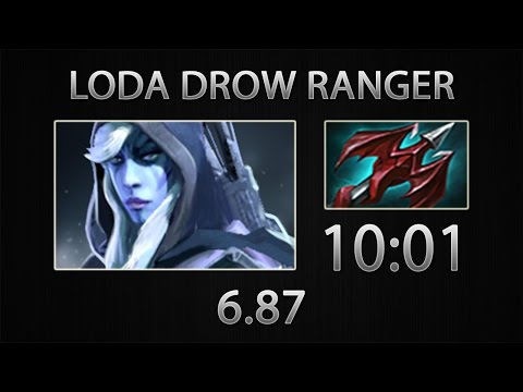 Dota 2 Drow Ranger Fast Farm - Loda - Dragon Lance - 10:01 [6.86]