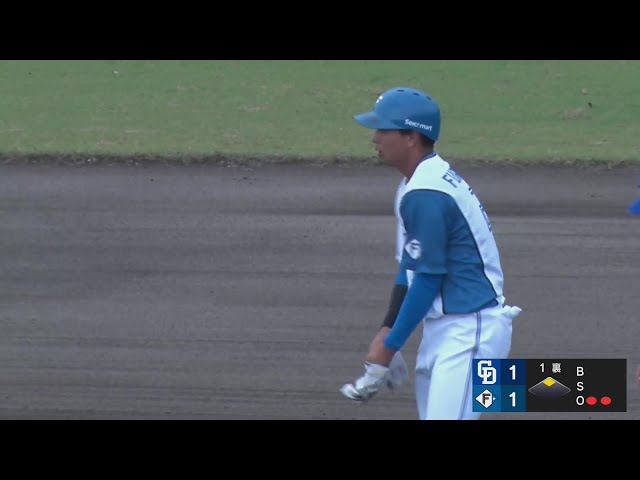 【みやざきPL(ノーゲーム)】ファイターズ・古川裕大 変化球をすくい上げて同点のタイムリーヒットを放つ!!  2024年10月17日 北海道日本ハムファイターズ 対 中日ドラゴンズ