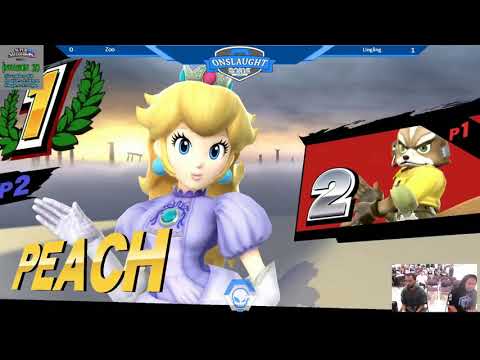 Onslaught 102 - Loser's Top 8: LingLing (Peach) vs Zoo (Fox)