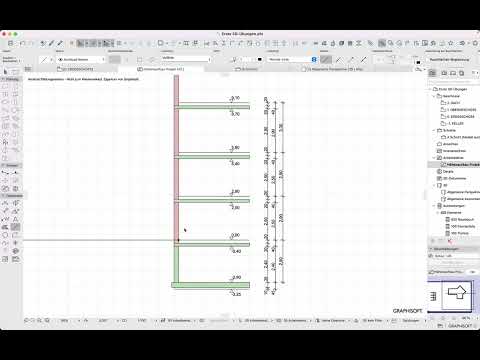 Archicad26 2D Arbeitsblatt und 2D Schnitt