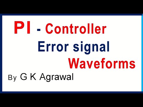 what is PI controller signals in closed loop control system Video