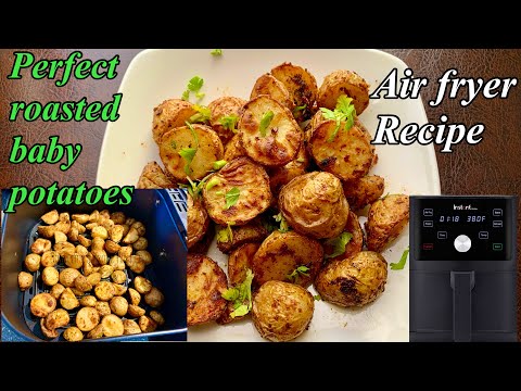 Roasted Potatoes Recipe | Air Fryer Roasted Garlic Baby Potatoes | How To Make Crispy Roasted Potato