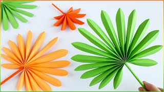 🌿עלי דקל מנייר תלת-ממדיים 🌴 הכנת עלים דקורטיביים
