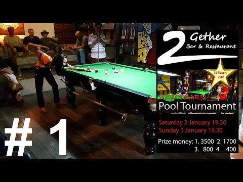 Phaa Hmaunpao - New Year 8-Ball Tournament at 2Gether Bar Chiang Mai Thailand - Frame 1