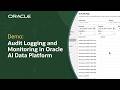 How To Use Audit Logs In Oracle AI Data Platform Workbench