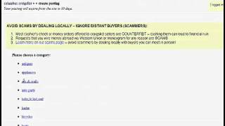 Craigslist Tutorial learning how to Post, Edit, and Delete   YouTube