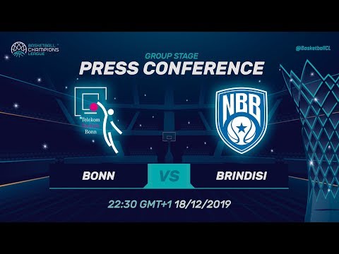 Telekom Baskets Bonn v Happy Casa Brindisi - Press Conference - Basketball Champions League 2019-20