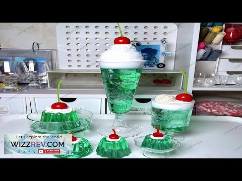 Green Soda Cup Model Handmade Handicraft Soda Ice Cream Topping Glass Cup
