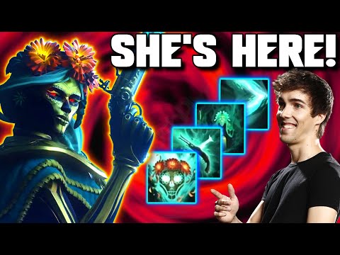 GRUBBY's First Look at MUERTA! | NEW Dota 2 Hero!