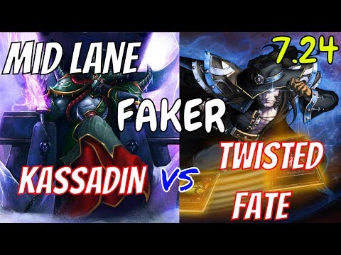 FAKER Kassadin Vs Twisted Fate Mid Stream Gameplay Season 8
