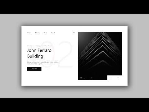 Web Design Speed Art #11 - Modern Architecture Building [Adobe XD]