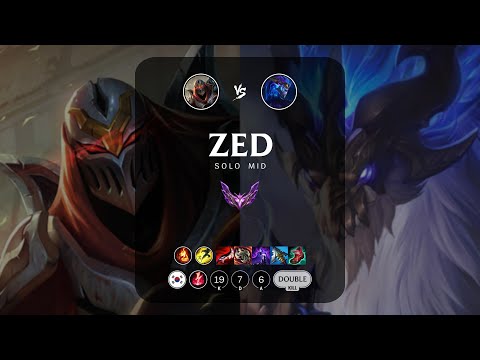 Zed Mid vs Aurelion Sol - KR Master Patch 13.11