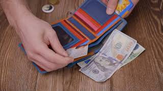 Интересный кошелек для женщин из натуральной кожи ST Leather 22504 бирюзовый