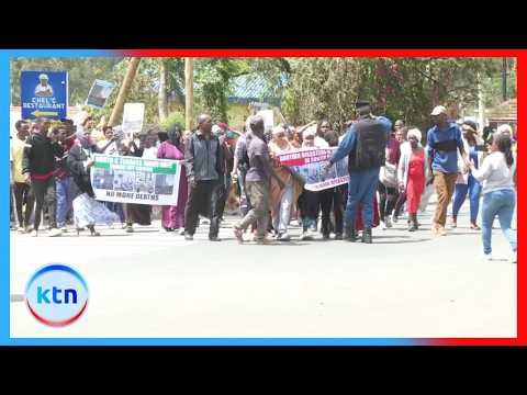 Wakazi wa South C waandamana kufuatia wasiwasi kufuatia hatari ya jengo mmoja kuporomoka