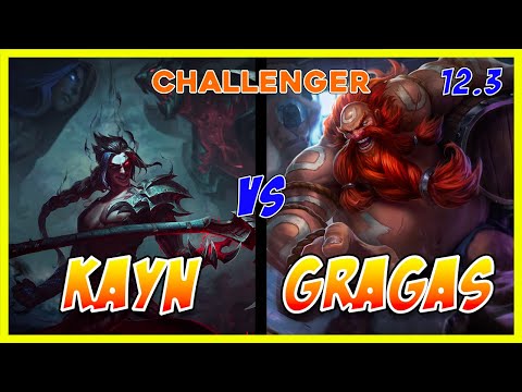Kayn JUNGLE vs Gragas | Challenger | Patch 12.3 | League of Legends Pro Player Replay