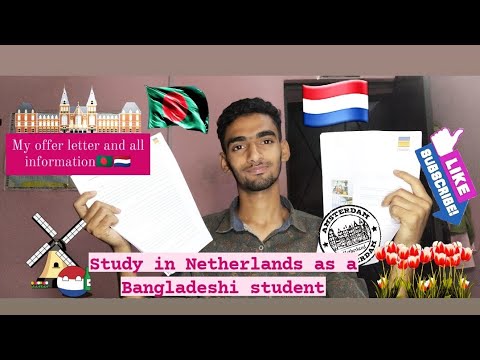 My offer letter from Netherlands university with all information|Dewan shiam|#studyinNetherlands|