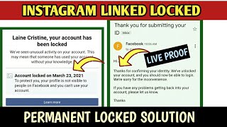 How To Unlocked Facebook Linked Instagram Account | Your Account Has Been Locked Solution 2021