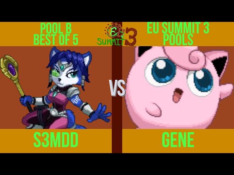 s3mdd (Krystal) vs. Gene (Puff) - EU Summit 3 Pool B - SSF2 Tournament