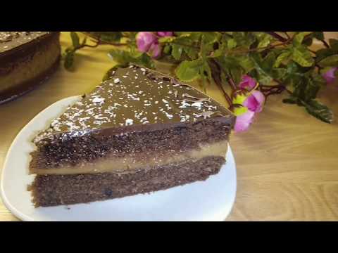 CHOCOLATE BASBOUSA FILLED WITH COFFEE CREAM || BASBUUSA SHUKLAATO OO QAXWO KAREEM AH WATA