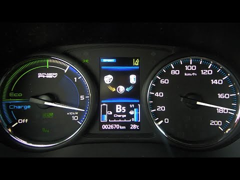 Tachovideo Mitsubishi Outlander PHEV 2020 0-100 kmh kph 0-60 mph Beschleunigung Acceleration