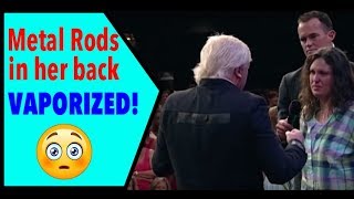 Metal Rods are Vaporized from this Woman's Back.