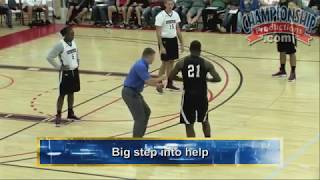 Basketball 2-on-2 Closeout Drill!