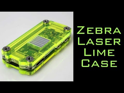 C4 Labs Pie Zero Laser Lime Zebra Case