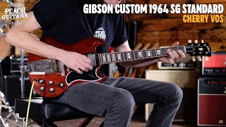 Video thumbnail for No Talking...Just Tones | Gibson Custom 1964 SG Standard Reissue w/ Maestro Vibrola VOS by Peach Guitars