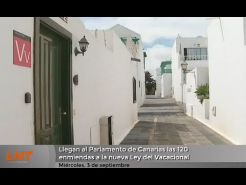 Llegan al Parlamento de Canarias las 120 enmiendas a la nueva Ley del Vacacional