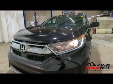 2018 Honda CR-V EX-L AWD in Black for sale at Wheaton Honda West in Calgary, AB
