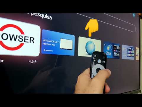 TV TCL Como entrar no Google Navegador web