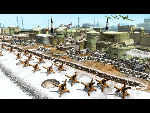 Defense of WW2 German MEGA-FORTRESS Walls! (NUCLEAR BOMB DROP) - Gates of Hell: WW2 Mod