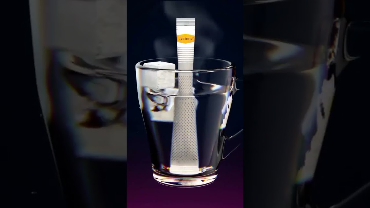 Чай TEATONE черный с ароматом тропических фруктов, 100 стиков по 1,8 г ...