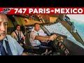 Air France Boeing 747 400 Cockpit Paris To Mexico City