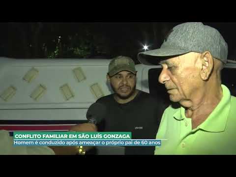 RAY LIMA   HOMEM É CONDUZIDO APÓS AMEAÇAR O PRÓPRIO PAI DE 60 ANOS EM SÃO LUÍS GONZAGA DO MARANHÃO