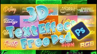 Download lagu 🔥These 3D Text Effects Will Blow Your Mind! | 20 🔥 3D Text Effects - PSD Free Download! mp3