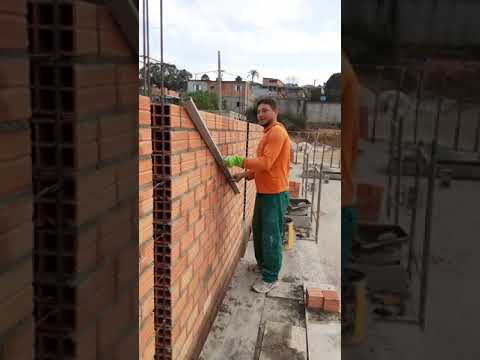 Parede  perfeita no prumo e na régua