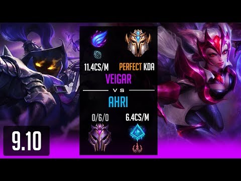 CHALLENGER VEIGAR VS AHRI MID | SEASON 9 LIVE COMMENTARY | PHASERUSH OP?!