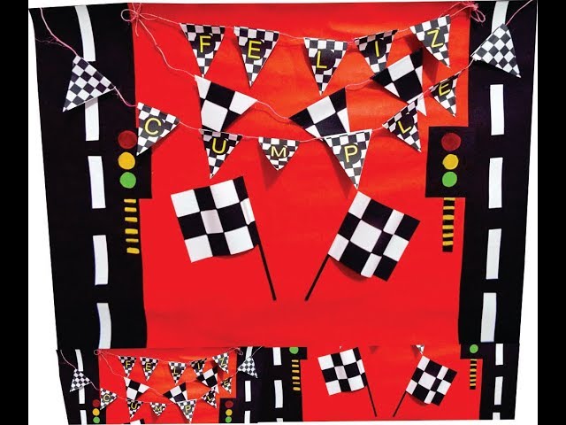 Vídeo relacionado con Banderín a Cuadros de 10 Metros, Bandera de Carreras, Accesorio para decoración de Fiesta de cumpleaños temática de Carreras